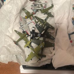 vintage Small Metal War planes