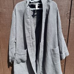 Auden Waffle Robe Dark Gray M/L