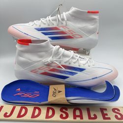 Adidas F50 Elite Mid SG Soccer Cleats White ADV Pack IH3152 Women’s 13 Men’s 12  New 