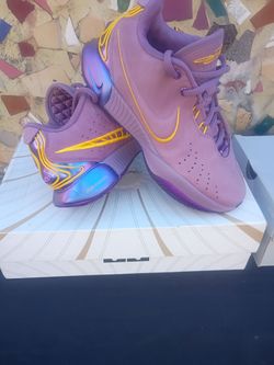 LeBron James 21 purple rain size 7. $75