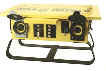 SOUTHWIRE 50A POWER DISTRIBUTION X-TREME BOX 6-STRAIGHT BLADE SLED BASE