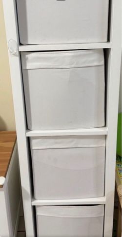White 4-Drawer Storage Unit