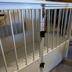 White Large Dog Crate