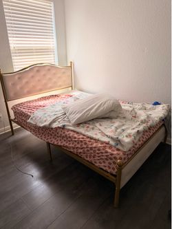 Full size bed and mattress