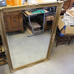 Vintage Ornate Gold Frame Mirror – Elegant Statement Wall Décor