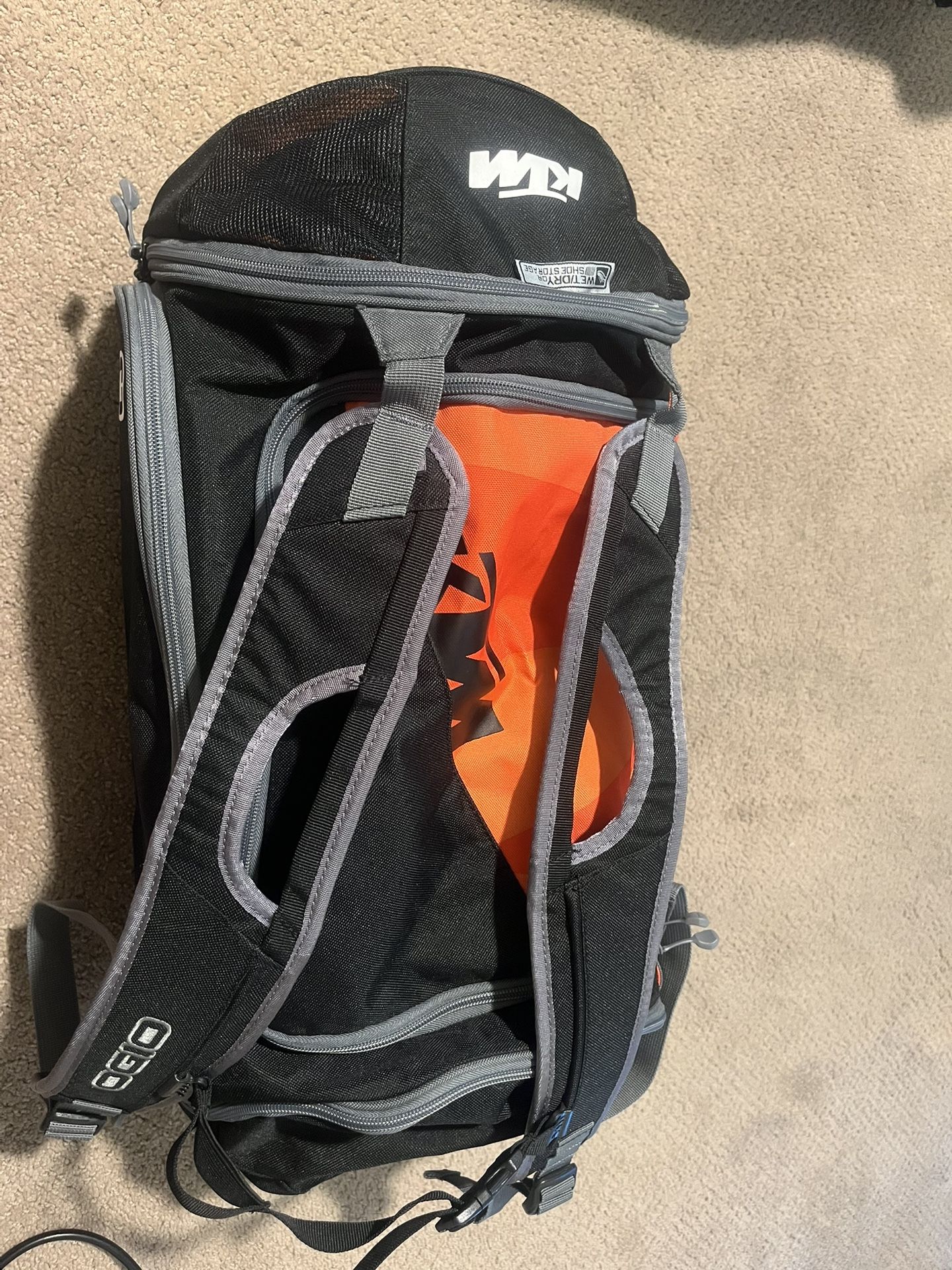 KTM Helmet Duffle Backpack / Motorcycle / Dirt bike /