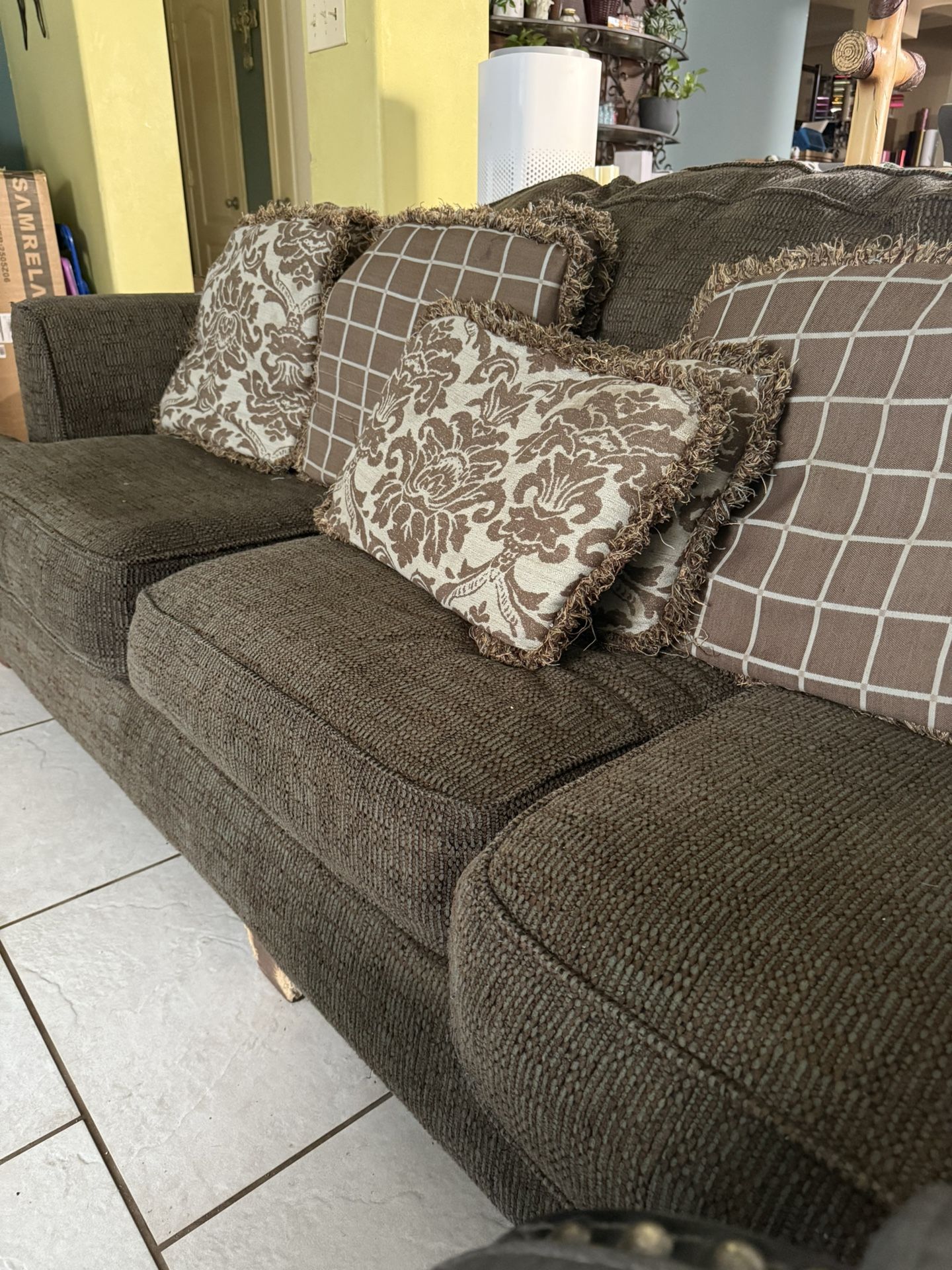 Sofa With Pillows