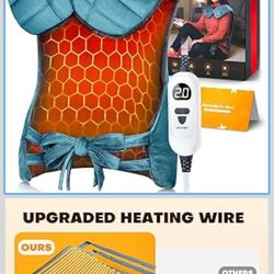 Graphene-Infused Heating Pad with 3X Deeper Pain Relief, 30% Heavier Weighted Heating Pad for Neck and Shoulders and Back, 25"x35" Large Electric Heat