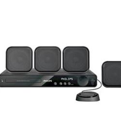 PHILIPS 5.1 SURROUND HOME THEATER SPEAKER SYSTEM