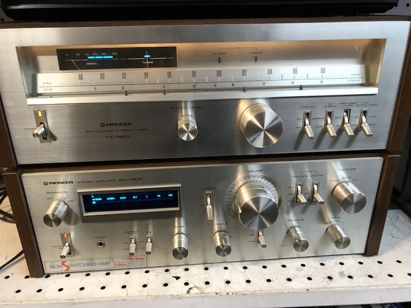 Vintage Pioneer Sa 7800 and tx 7800