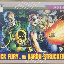 Nick Furry VS Baron Stucker Trading Card 1991