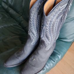 "Larry Maham" Leather Boots 