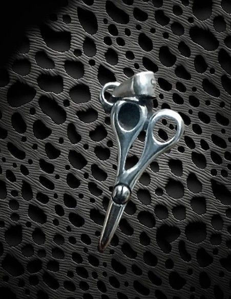 925 Sterling Silver Scissor Pendant