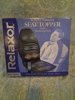 Brookstone Relaxor Therapy 10-Motor Massaging Seat Topper with Soothing Heat (Model 994
