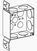 ORBIT - 2-1/8” DEEP, 4” SQUARE (4S) DEEP BOX WELDED WITH 1” KO & FB BRACKET