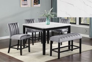 Counter Height Dining Set with Bench