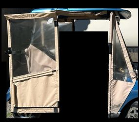 Rain enclosure golf cart club car