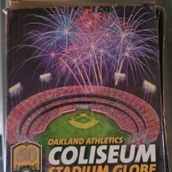 Vintage Oakland Coliseum Light Up Globe A's