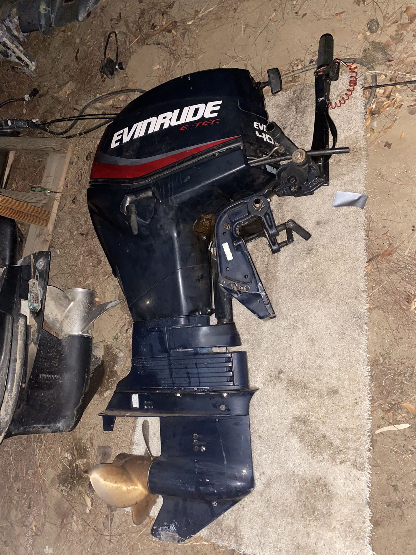 2008-evinrude-etec-40-tiller-model-for-sale-in-homeland-ca-offerup