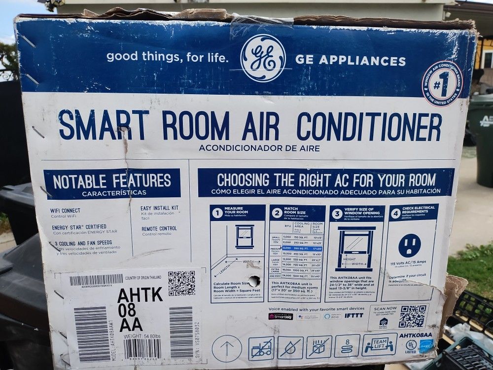 GE Wifi Air Conditioner New In Box With Remote 8000 BTU