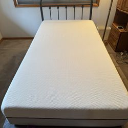 Twin Purple Mattress-bed And Frame Plus Bedding