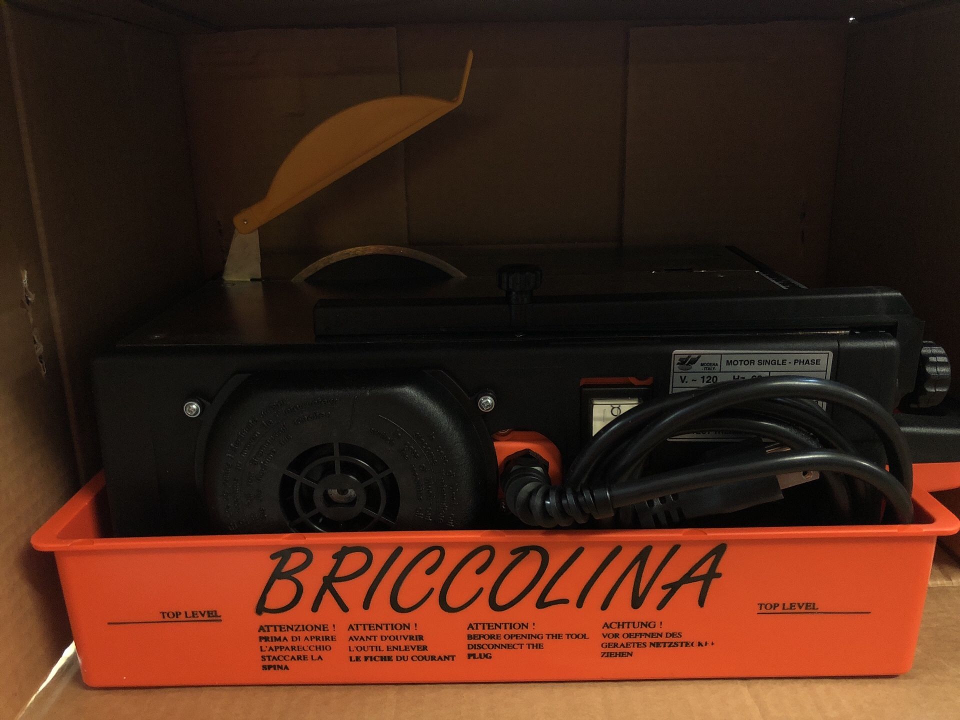 Briccolina Wet Disc Tile cutter With Diamond blade NEW!