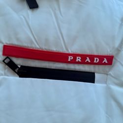 Prada Women’s Crop Top Puffer Jacket White