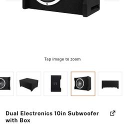 Dual 10 inch Woofer in Ported Box