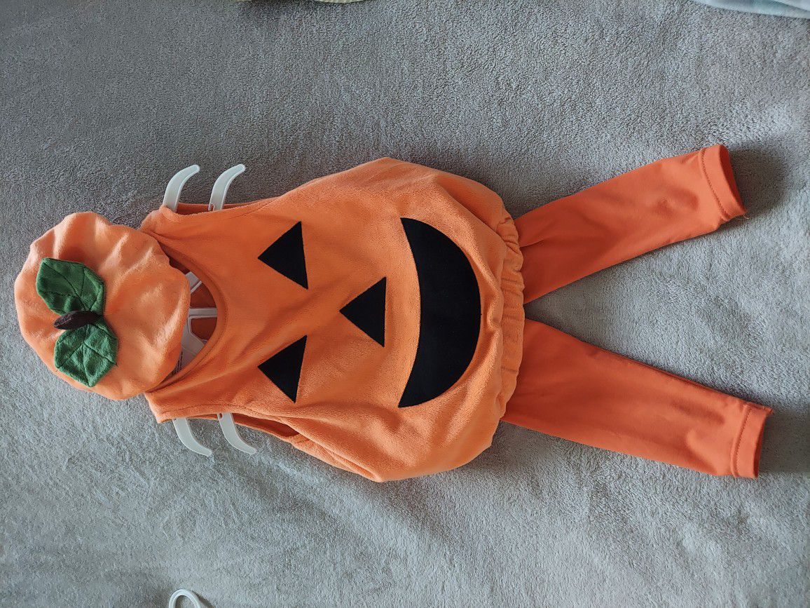 Infant or Toddler Pumpkin Halloween/Dress-Up Costume