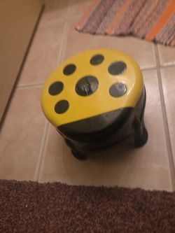 Yellow & Black Lady Bug Stool