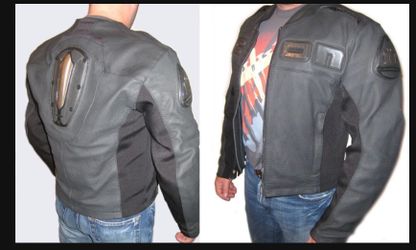 Leather jacket size large