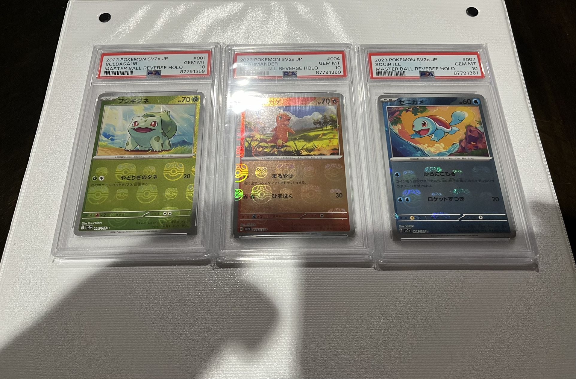 Pokemon 151 Japanese (Trio) Masterball PSA 10 Sequential  
