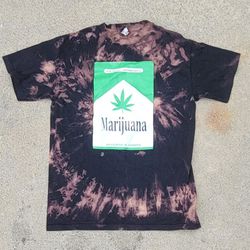 Cannabis Marijuana 420 Bleach-dyed T-shirt