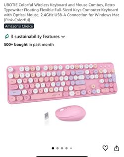 UBOTIE Wireless Keyboard and Mouse Combo