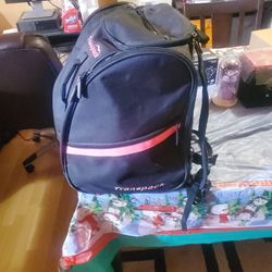 NEW TRANSPACK TRV PRO SKIBOOT BAG, ATOMIC  HAWX PRO T2, MEDIUM FIT SIZE 25-25 5 SKIBOOTS INCLUDED. THE BAG IS HUGE!!!!!