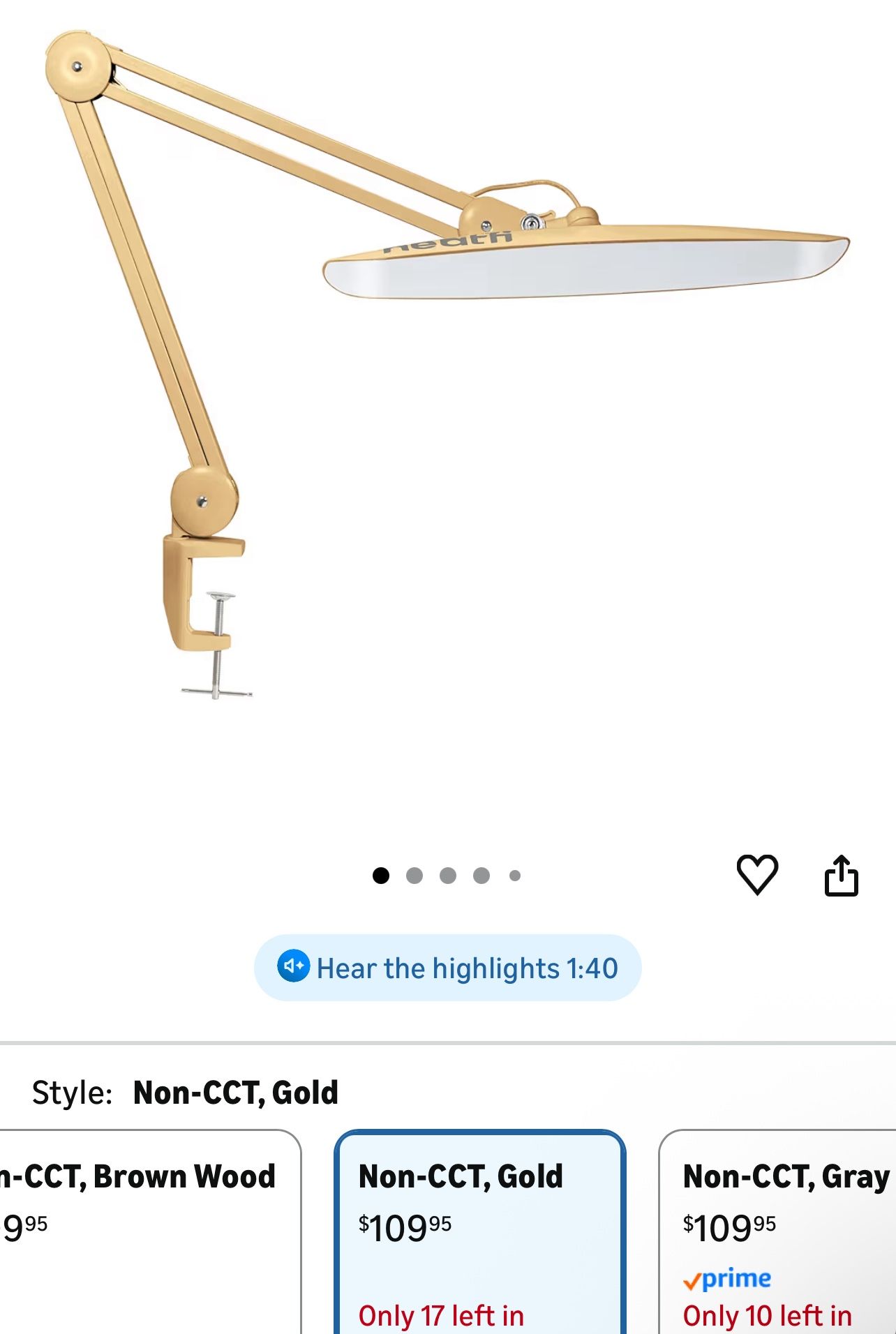 Desk Lamp with Clamp