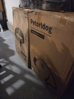 Petorldog Dog Playpen Black Silver