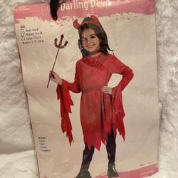 Devil Girl Costume Size Medium 8-10