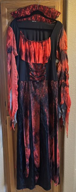 Women’s 2xl Halloween Red/black Dress 