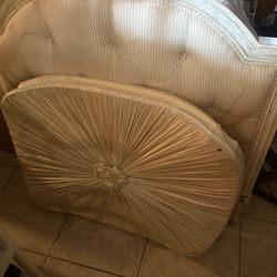 Antique Wooden Head Board Read Description IIV Engraved