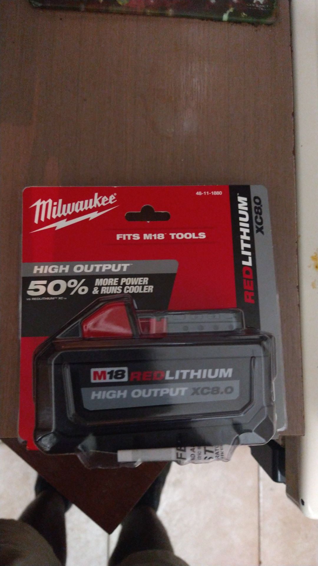 Milwaukee m18 red lithium battery 8.0