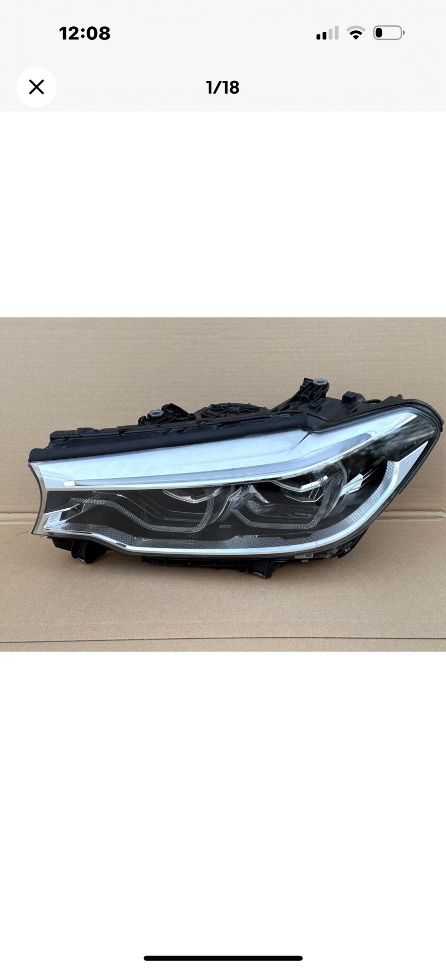 2017-2020 BMW 5-Series G30 F90 M5 Left Side LH Led Adaptive Headlight OEM