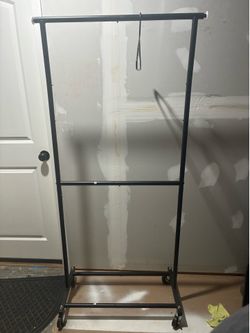 Black clothing rack
