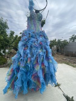 OBO Quinceañera Custom Made Multicolor Mermaid Theme