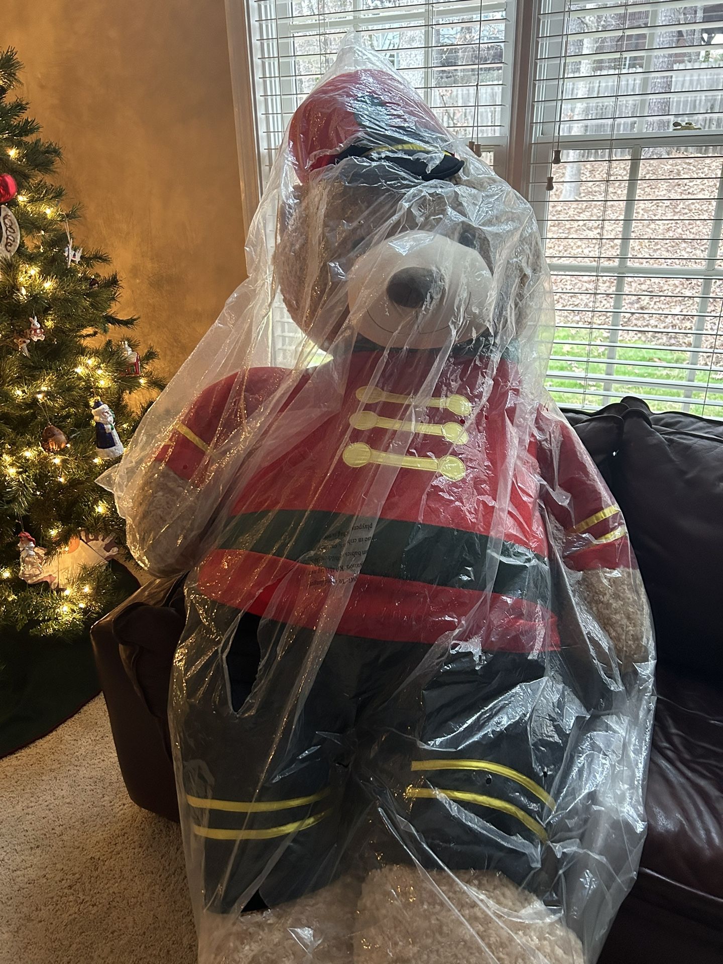 GIANT BELK Stuffed Christmas Teddy Bear