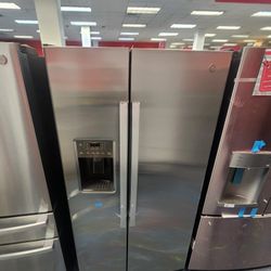 Ge 36 Inch Side By Side Refrigerator 25.3 Cu Ft Stainless Steel 