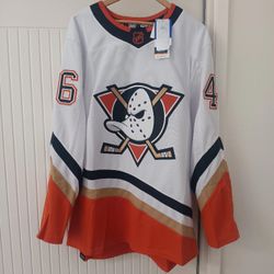 Anaheim Ducks Adidas 1993 Retro 2.0 Authentic Men's Jersey Trevor Zegras White H52288 Size 50