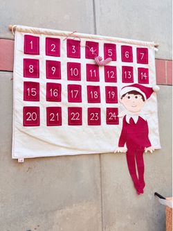Pottery Barn Kids "Elf on the Shelf" Felt Advent Calendar