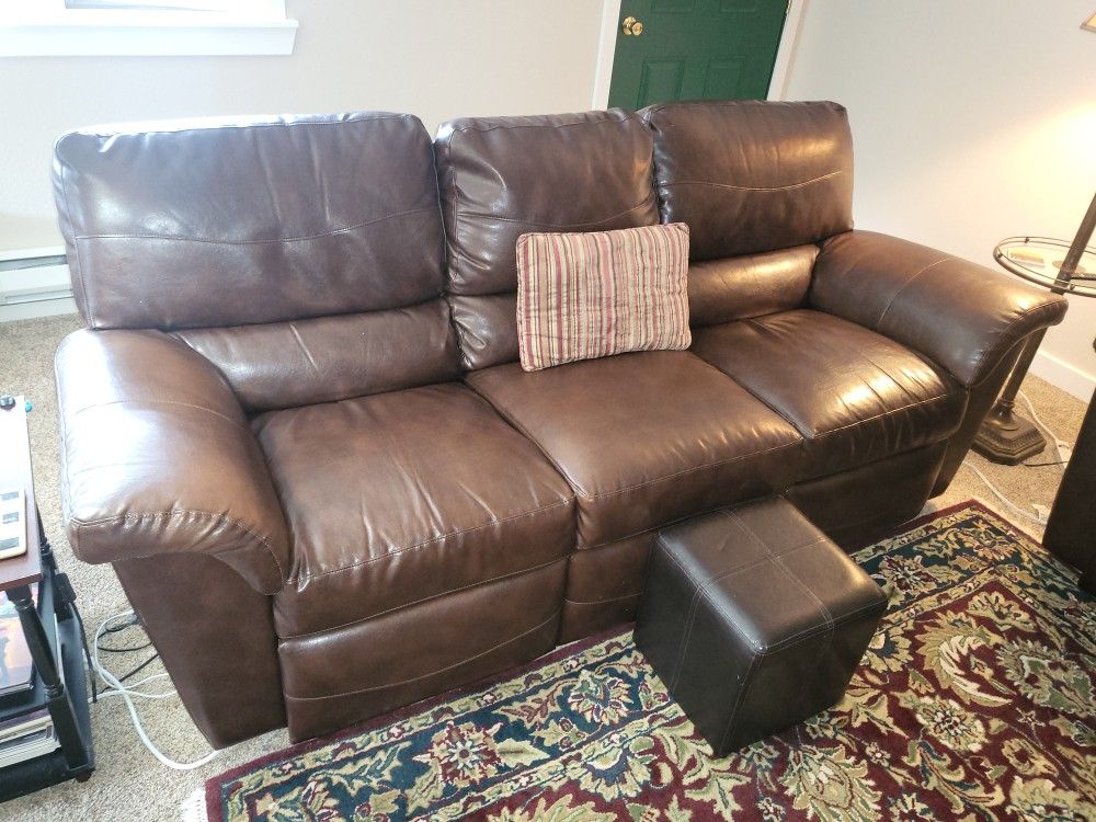 Leather Reclining Couch
