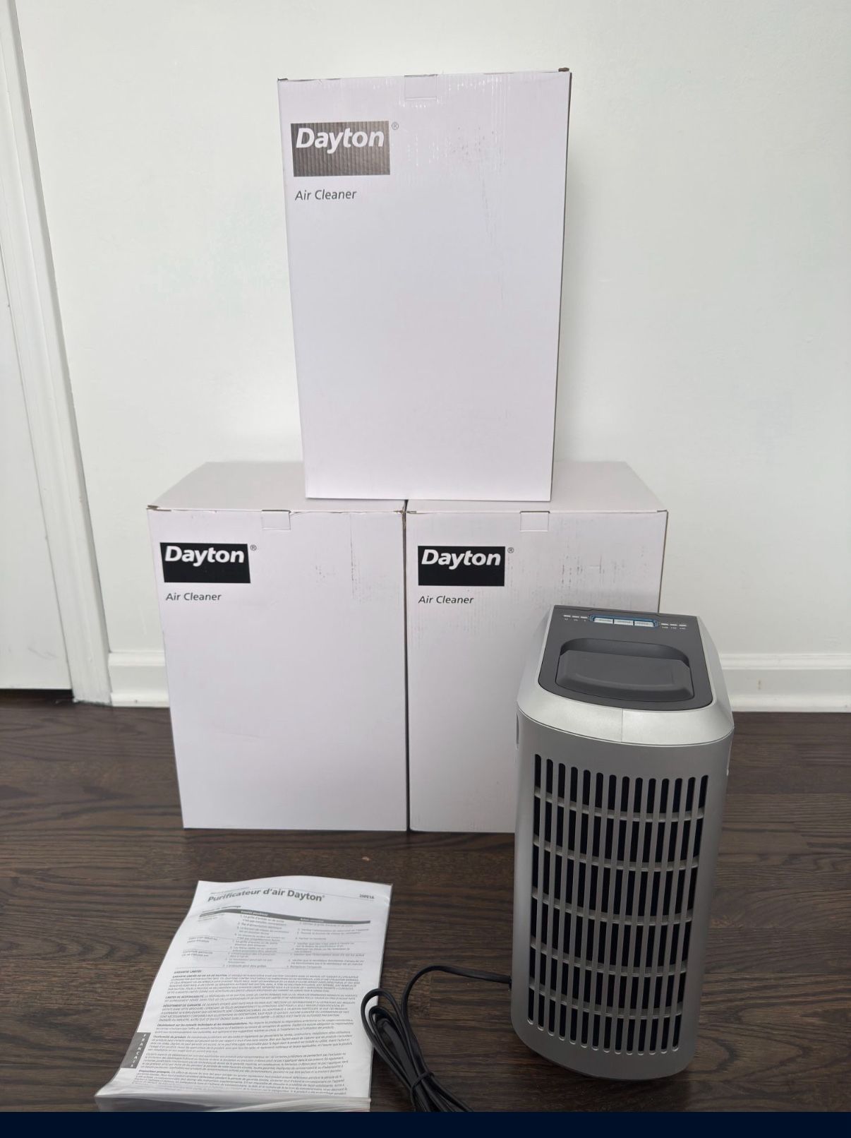 Dayton HEPA Air Cleaner β Brand New β Kills Germs & Bacteria β 3 Available